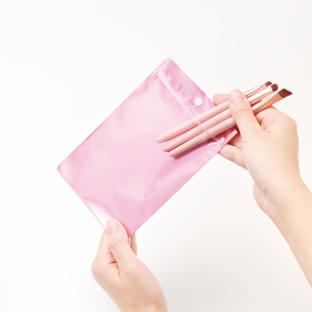 片面カラーアルミチャック付袋　新発売